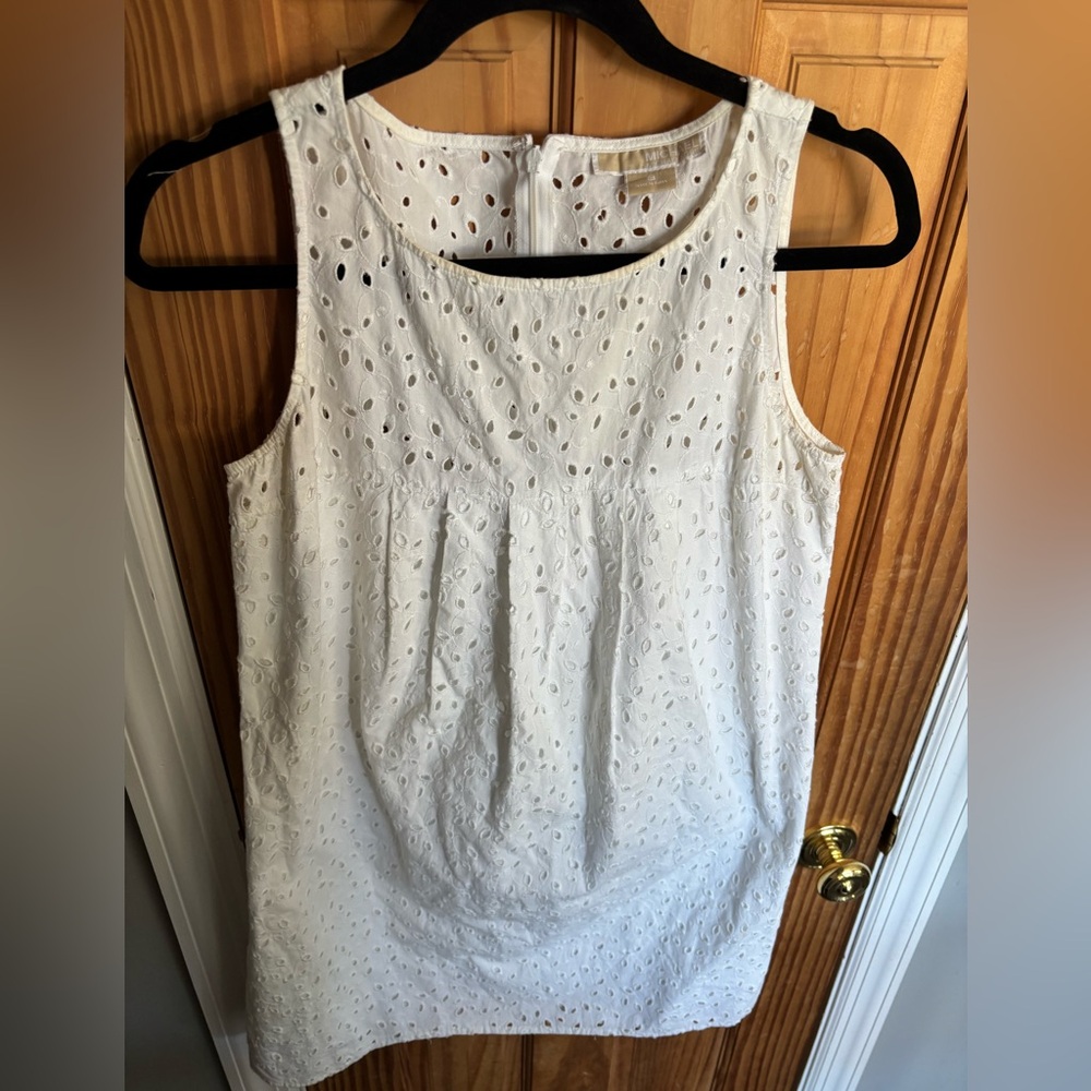 Michael Kors white eyelet dress (8)